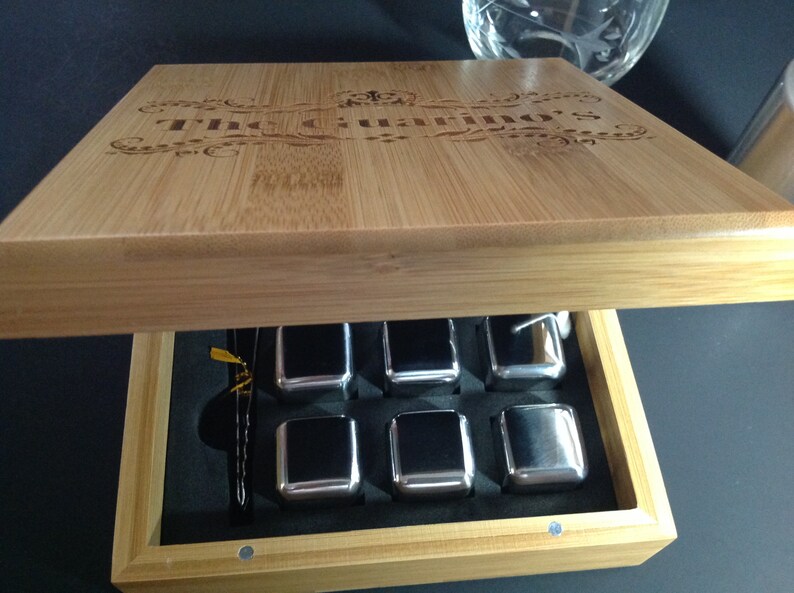 Personalized Whiskey Stone Set - Thumbnail 2