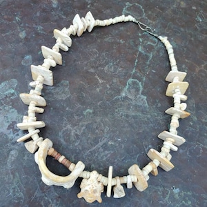 RESERVED * Pre-columbian Colima Spondylus Shell Mask, Tooth Beads