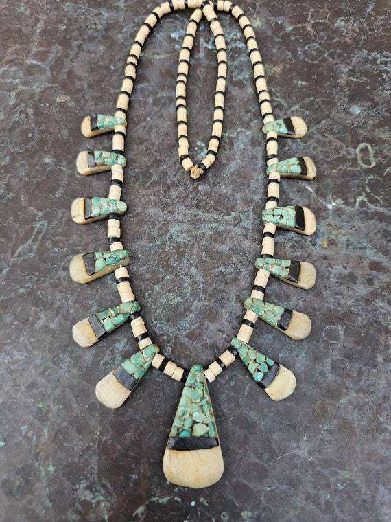 1920s-30s Native American Santo Domingo Turquoise 