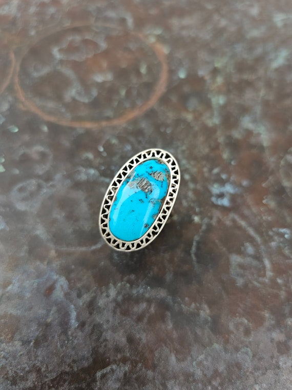 1950s Native American Pueblo Turquoise Ring