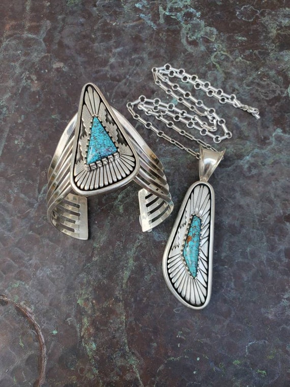 Native American Leo Yazzie Navajo Indian Mountain Turquoise
