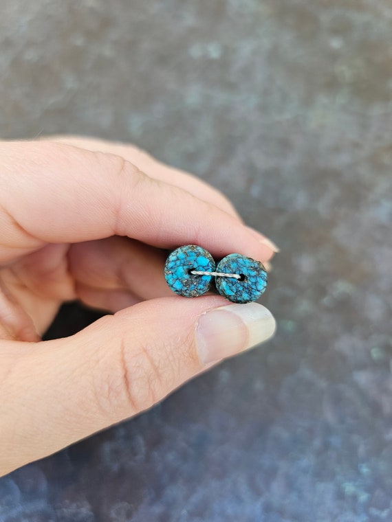 Vintage Native American Morenci Turquoise Beaded … - image 9