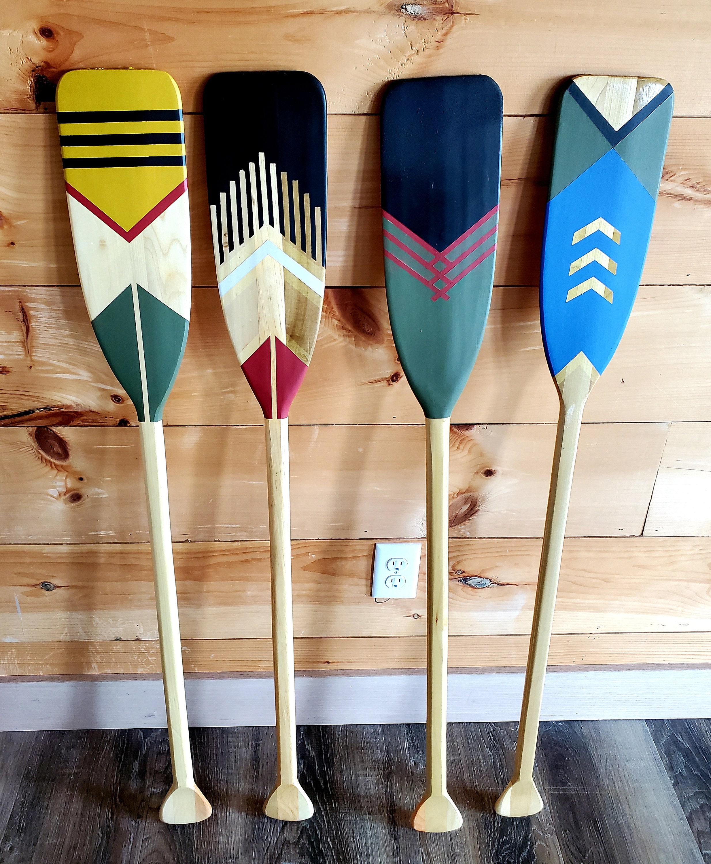 Canoe Paddle Art Etsy