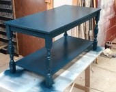 Charming Hauge Blue Farrow and Ball Coffee Table