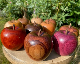 Handmade Wooden Apples