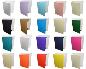 5"x7" make your own greeting card blanks with envelopes - choose colour & qty