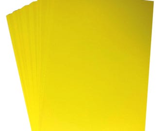 A4 Yellow Card Stock (297mmx210mm) 250gsm - Stella Weds® - Card Making, Scrapbooking, Paper Crafts. Choose Quantity On Menu