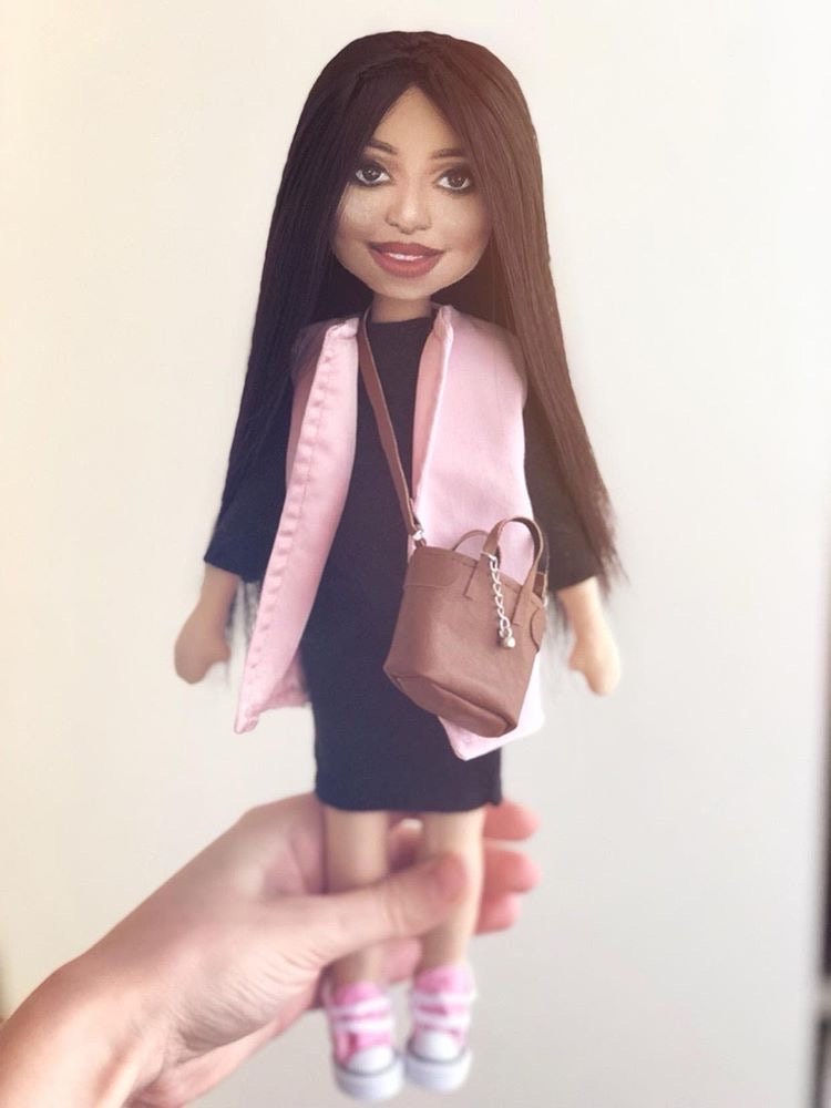 Personalized Doll Based Picture Selfie Doll Portrait Doll Etsy