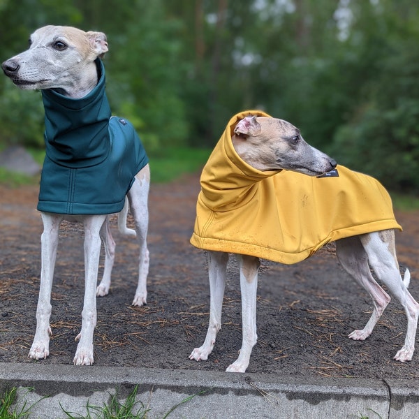 Leichter Softshell-Regenmantel für Hunde - Mit Reflektor und Leinenausschnitt