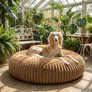 Luxury dog bed cover made of high-quality faux fur (mink) for Flocke, Hyggebed, Cosybed and many more. Brown