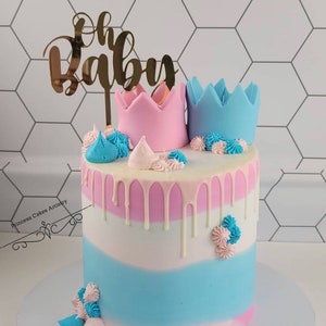 Baby shower cake topper