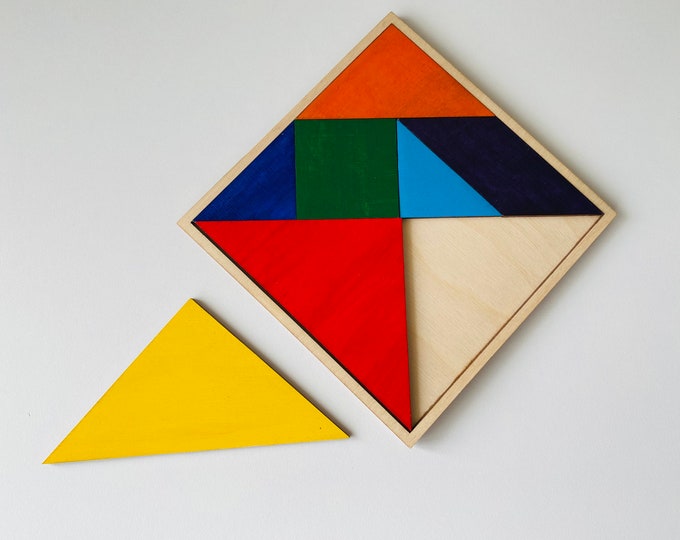 Tangram - Educational Toy and Montessori Puzzle, the Ultimate Brain Teaser