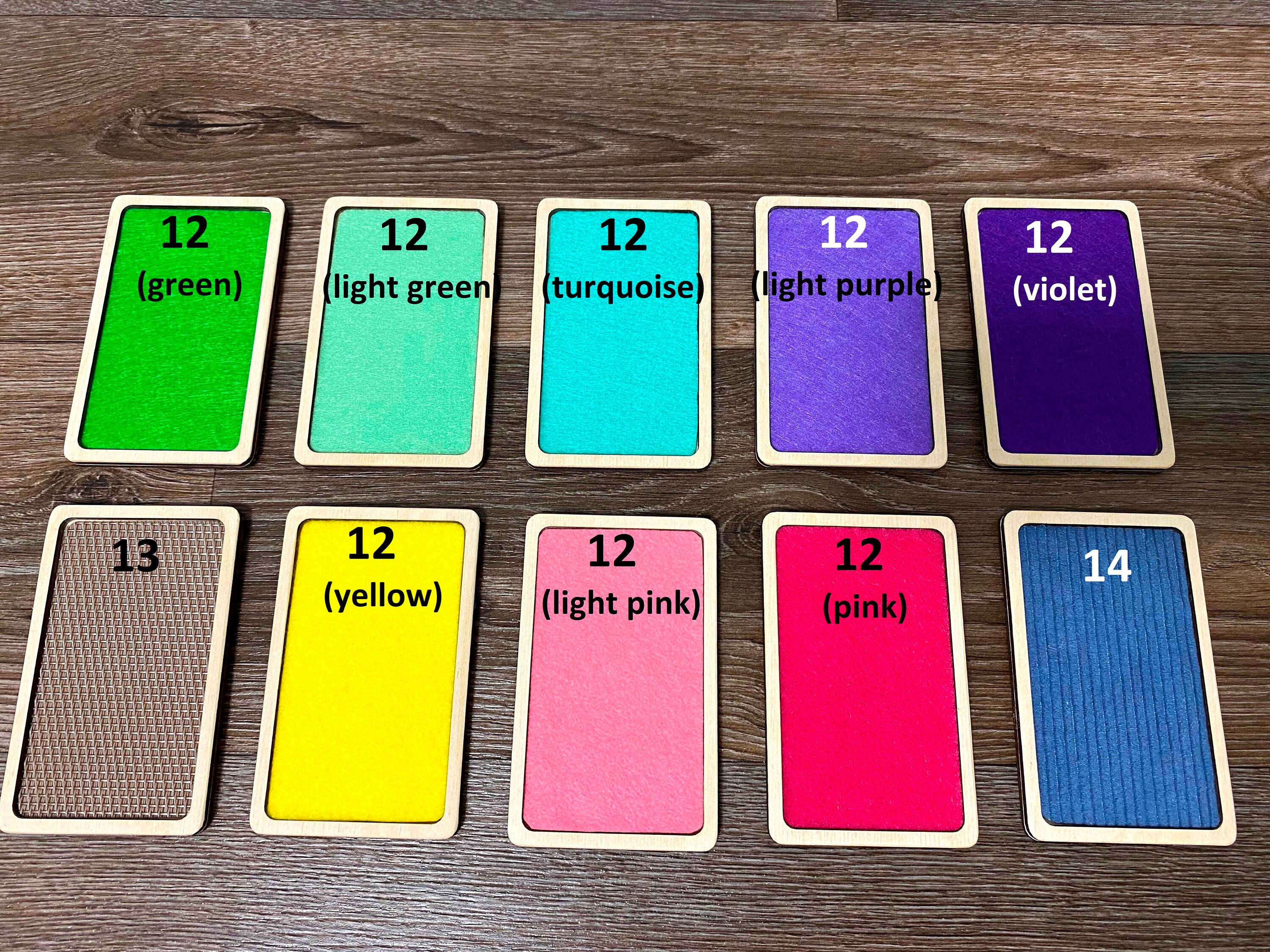 Sensory Toy Tactile Cards: Customize Texture Selection for Sensory ...