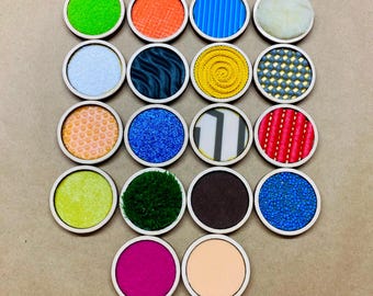 Klocki sensoryczne, płytki dotykowe dla dzieci i dorosłych, terapia autyzmu, ADHD, demencji