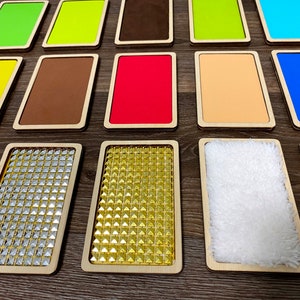 Cartes tactiles pour jouets sensoriels : personnalisez la sélection de textures pour le développement sensoriel et les jeux de thérapie de l'autisme