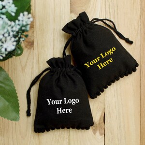 100 bolsa de embalaje de joyería personalizada con cordón personalizado/envío gratis