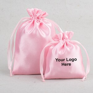 Set of 100 Satin Drawstring Pouch for Jewelry, Cosmetics, and Favors ...