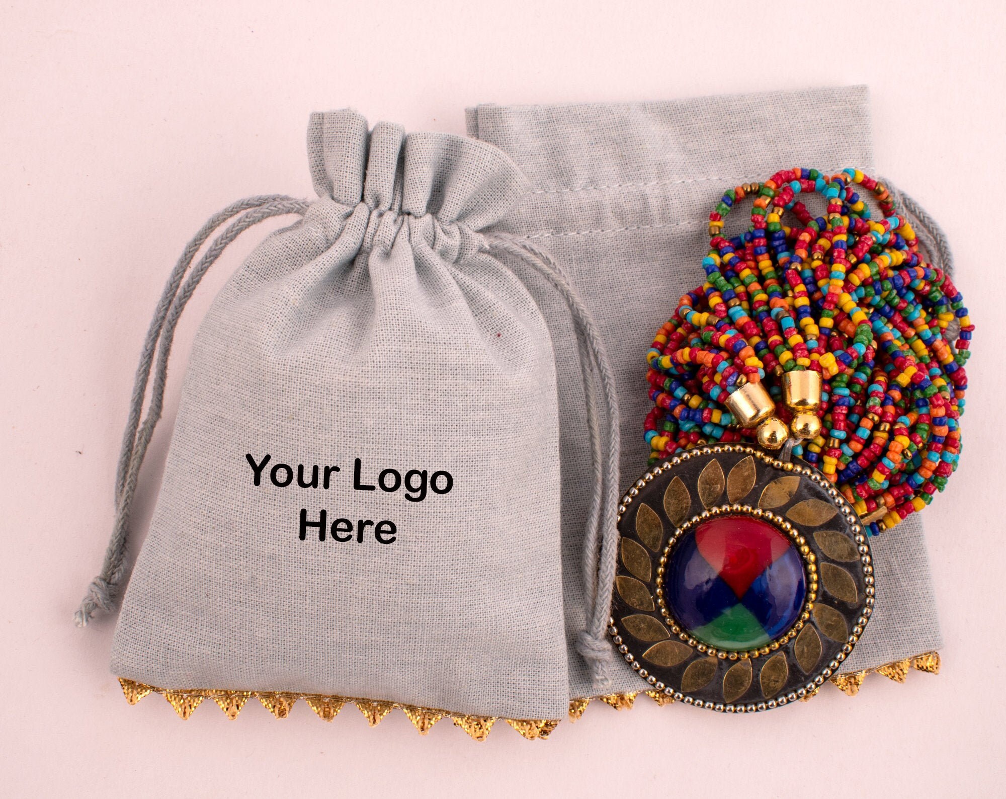 100 Jewelry Packaging Pouch Cotton Drawstring Packaging Bags Etsy