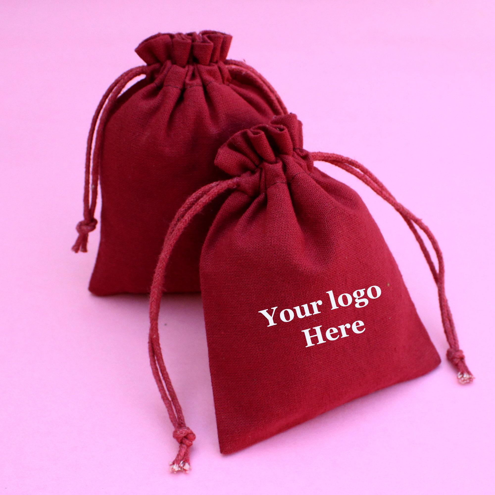 100 Pcs Wedding Favor Gift Bags Maroon Color Jewelry Pouch Etsy UK