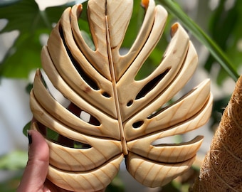 Pine Monstera Intarsia