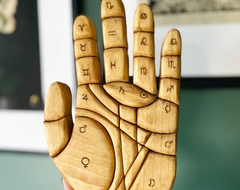 Pine Intarsia Palmestry Wall Hanger Witchy Valentine Gift