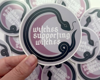 Witches Supporting Witches Vinyl Sticker - Feminist Alternative Gift