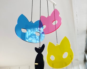 CMYKitties Hanging Cat Acrylic Sun Catcher