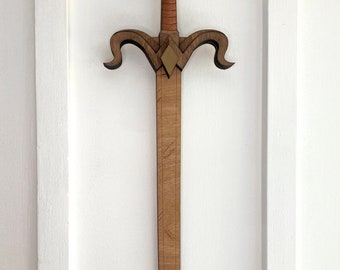 Wooden Sword Wall Art Decor