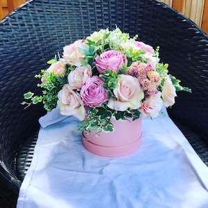 Hat Box Floral Arrangement