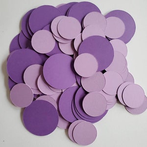 Purple Colored Circle Confetti, Birthday Confetti, Table Decoration