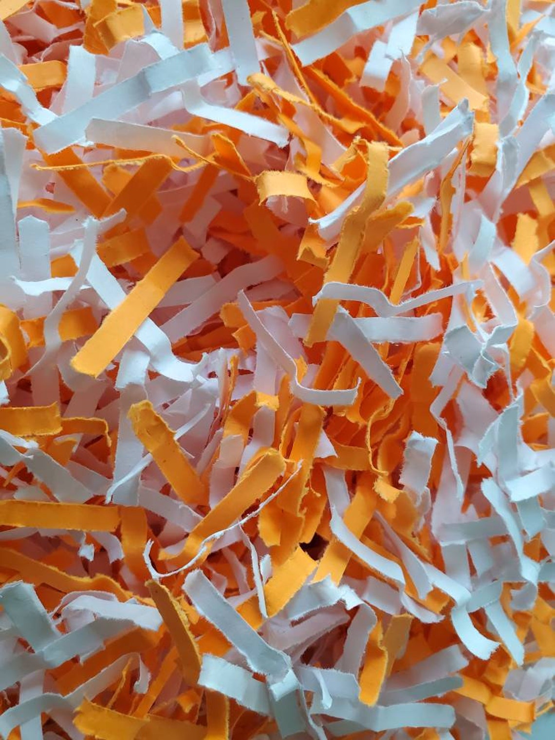 Neon Orange Packaging Shred Crinkle Cut Paper Orange and Etsy Canada