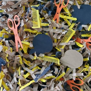 Must Be The Melanin Packaging Shred, Crinkle Paper, Packing Shred/Confetti, Black, Yellow, Orange, Brown Shred, Confetti
