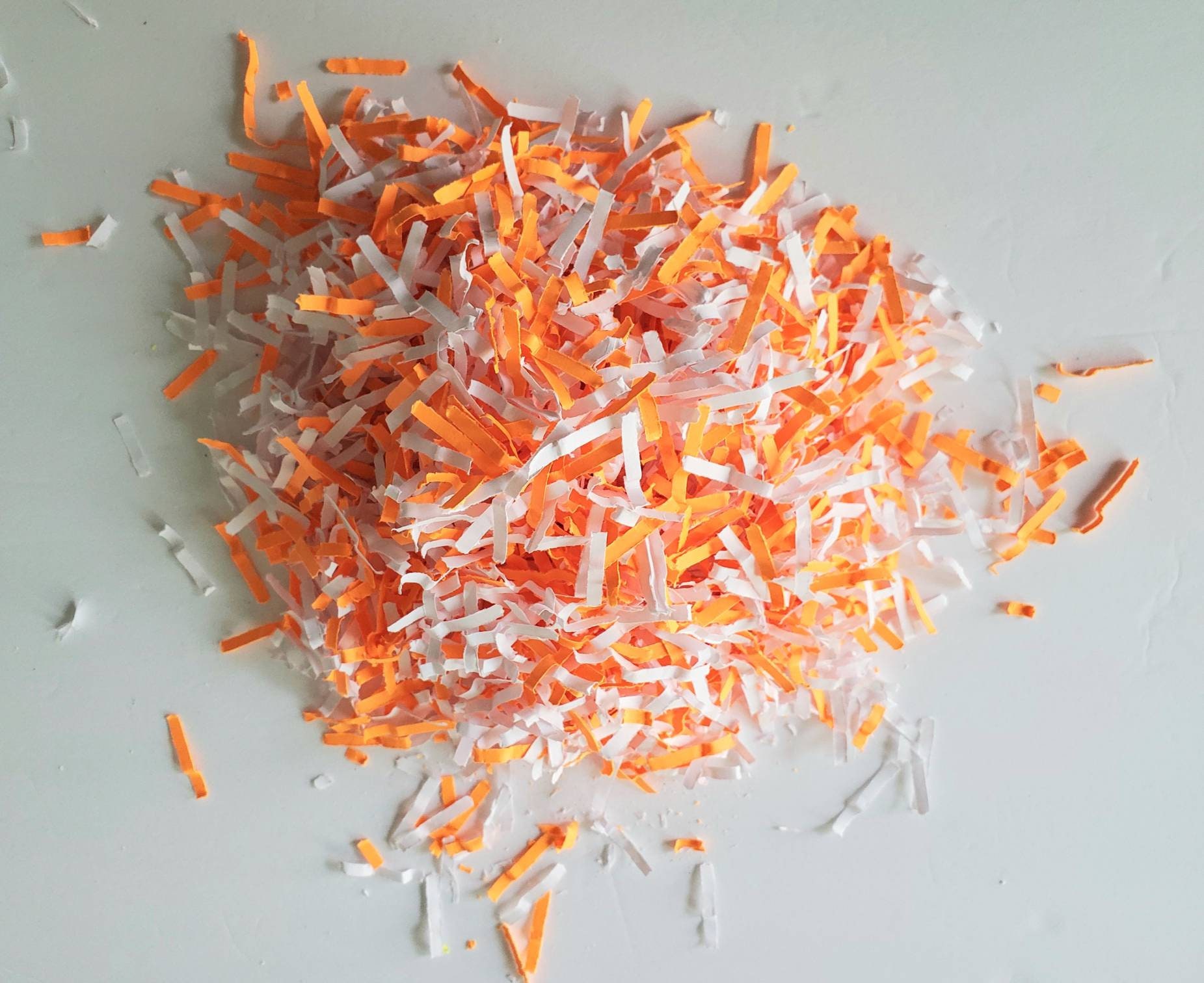 Neon Orange Packaging Shred Crinkle Cut Paper Orange and Etsy Canada