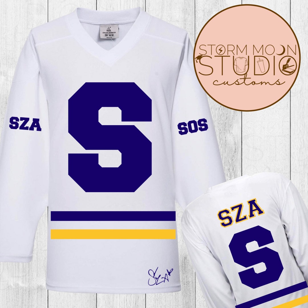 Sza SOS Hockey Jersey Sza Letterman Sza Shirt Sza Merch - Etsy