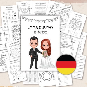 TEDESCO - Kinder Hochzeit Aktivität Buch / Hochzeit Aktivitätenbuch für Kinder zum Ausdrucken Hochzeit Kinder Tisch Ideen / Hochzeit Malbuch