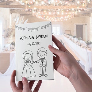 Wedding Activity Book for Kids | Wedding Coloring Book | Kids Activity Kits for Wedding | Printable | Personalized Cover | DIY Wedding Pages