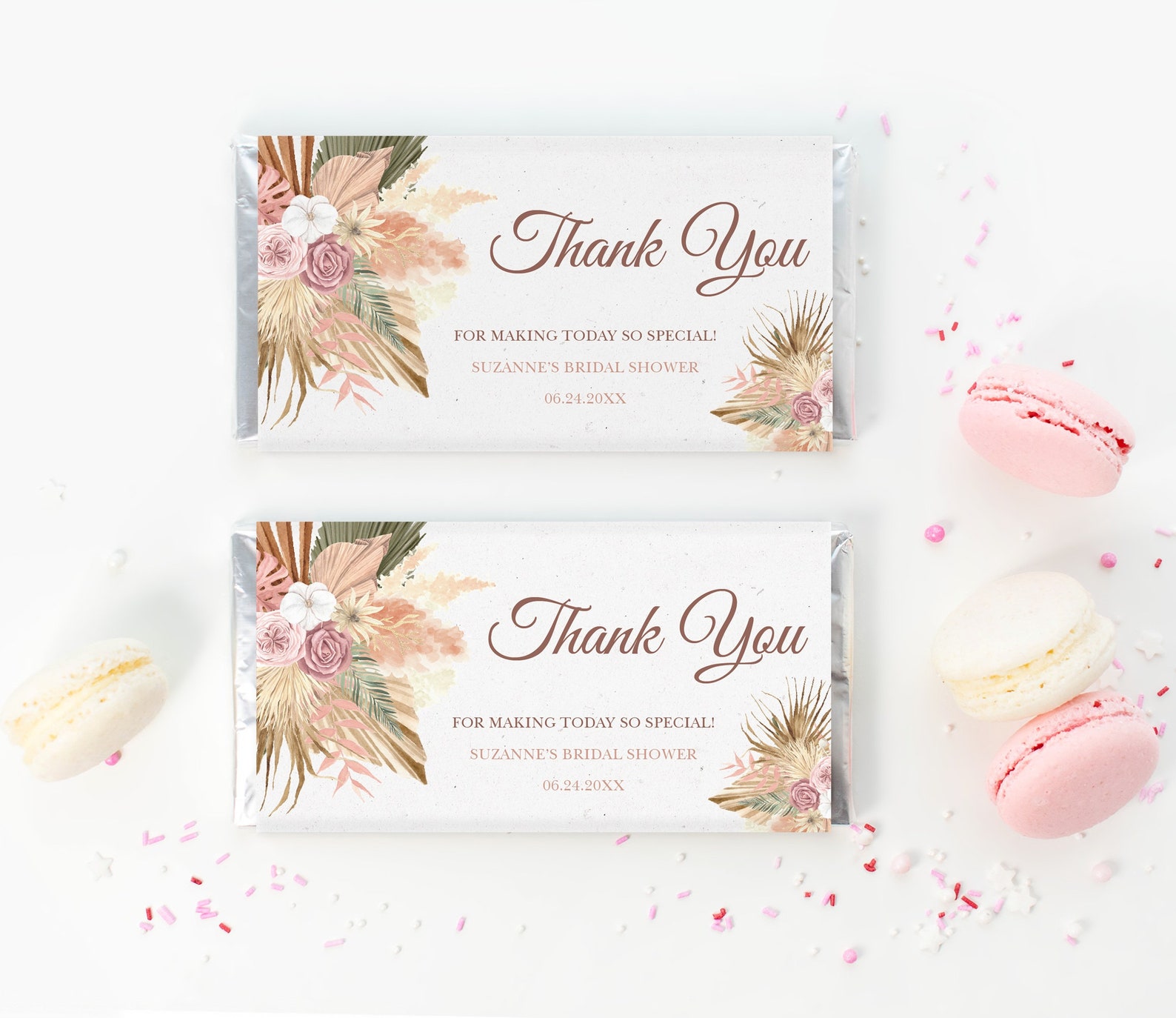Bridal Shower Chocolate Bar Wrapper Printable Chocolate Bar | Etsy