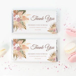 Bridal Shower Chocolate Bar Wrapper | Printable Chocolate Bar Label ...