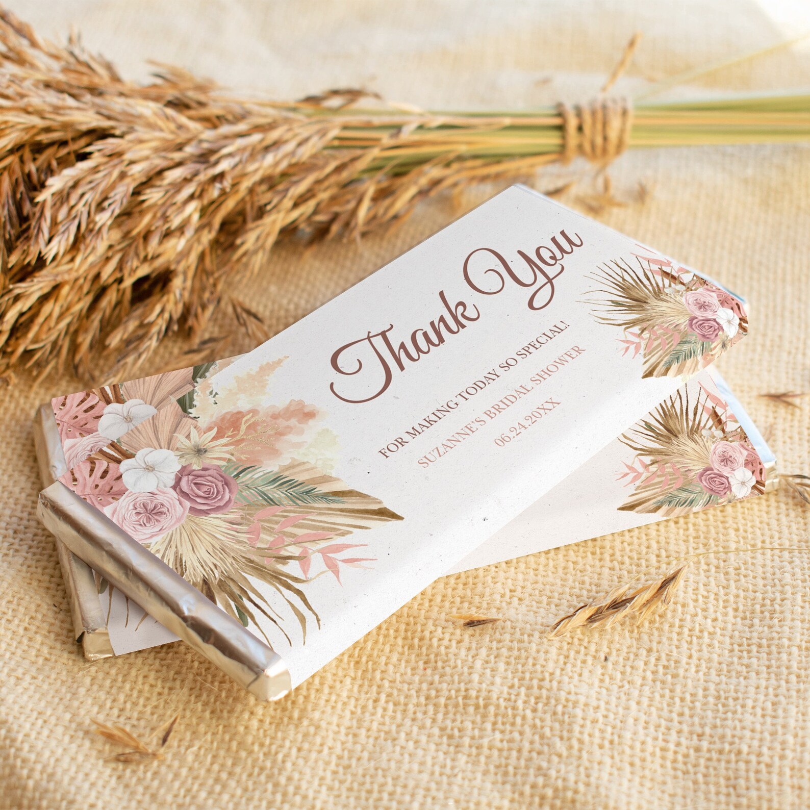 Bridal Shower Chocolate Bar Wrapper Printable Chocolate Bar | Etsy
