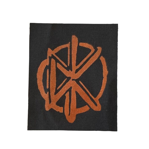 Bleach Dyed Cloth/Canvas Patch - Dead Kennedys Logo