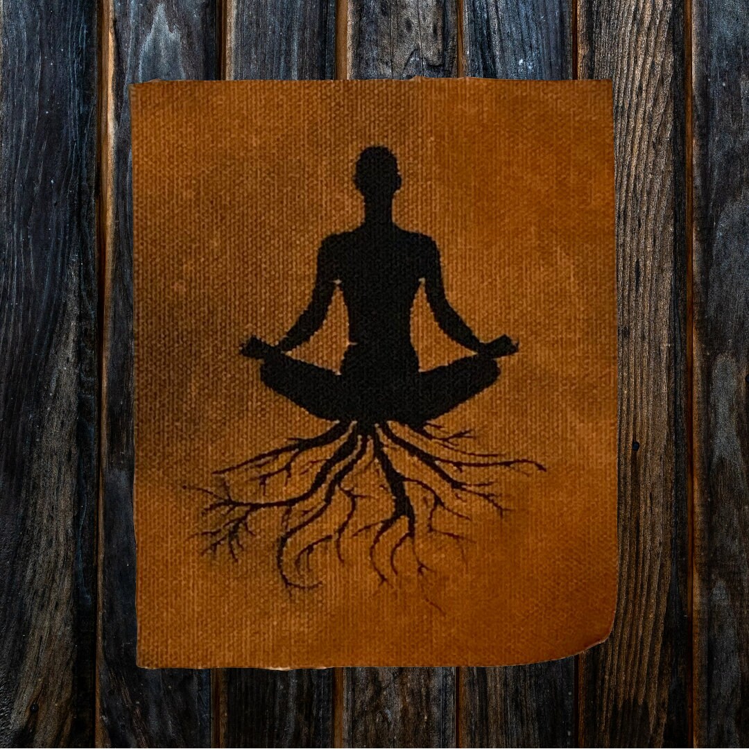 Tree of Life Lotus Meditating Roots Cloth/canvas Sew on Patch - Etsy