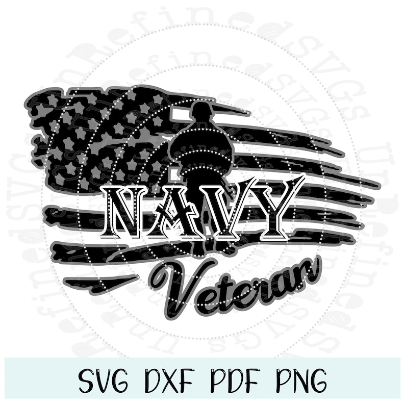 Download Art Collectibles Clip Art Us Flag Navy Veteran Svg Military Cut File Fathers Day Instant Download Retired Military Veterans Day