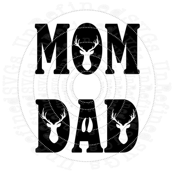 Download Deer Mom And Dad Svg Dxf Hunting Parents Design Deer Etsy
