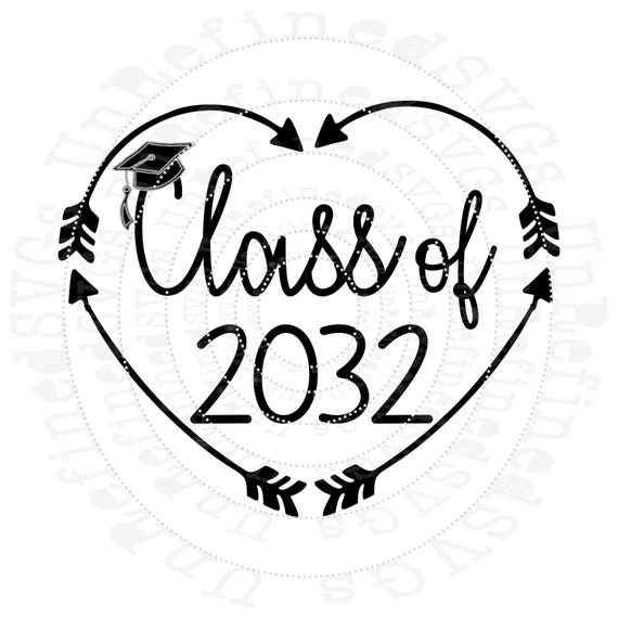 Class of 2032 SVG, Seniors 2032 SVG, Graduation 2032 SVG, 2032 Graduation  Cap Svg, Svg Files, Clip Art, Cricut, Silhouette, Svg, Png 