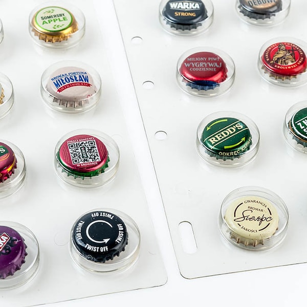 Beer Bottle Caps collection / cards for collection / collector of beer / beer caps / exclusive collection / organization of the collection