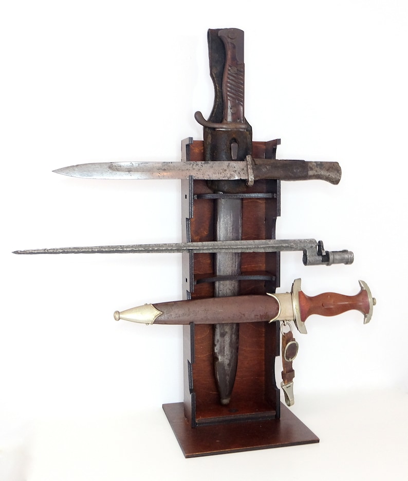 Bayonet Display Wooden Stand - Exclusive Collection - Etsy