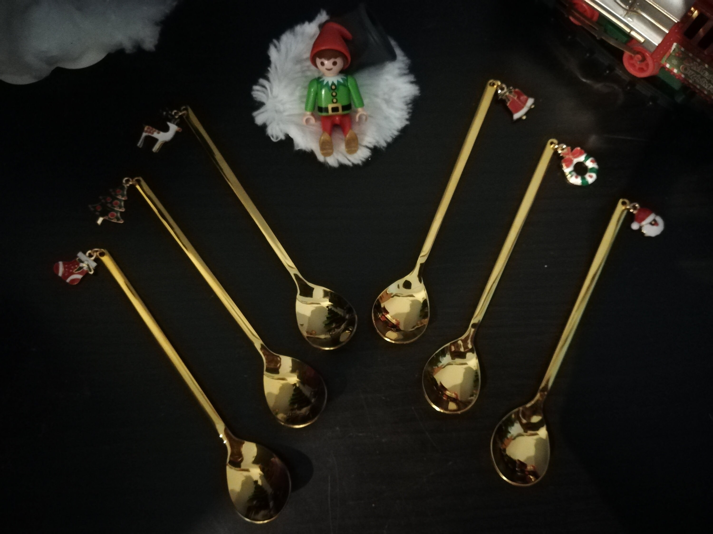 Petite Cuillère de Noël à Breloque Personnalisable