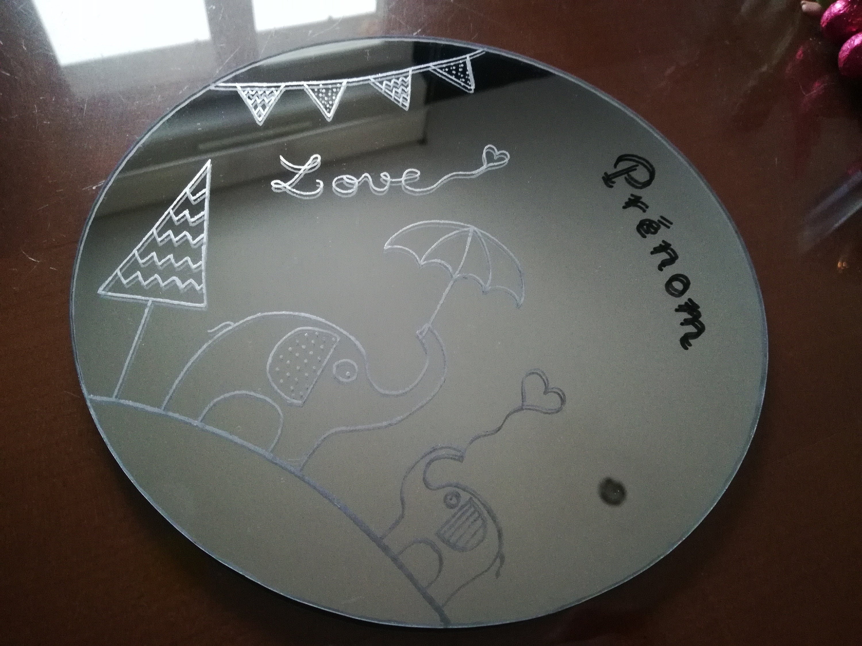 Miroir Personnalisable Elephants