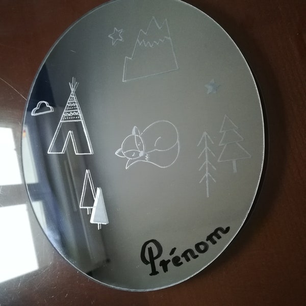 Miroir personnalisable Renard