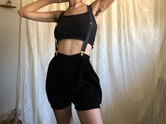 MADE TO ORDER Velvet High waisted Puff Bloomer Shorts Etsy